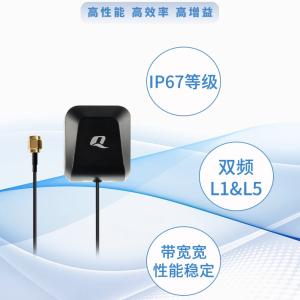 移远YEGB000Q1A双频L1&L5宽频段高增益有源GPS定位天线3米线长